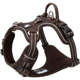 Harnais pour Chien No Pull Nylon Souple Réfléchissant Réglable pour Petit Grand Animal Domestique