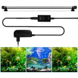 Einfeben - 57cm led Aquarium rvb Éclairage Étanche Fish Tank Lampe Coquillages - le noir