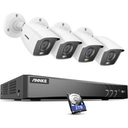 NC800 4K uhd PoE Caméras de Surveillance Véritable Vision Nocturne, Bullet ip Caméra de Sécurité