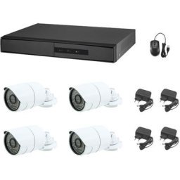 Housecurity - kit caméra de surveillance ahd 5 mpx cloud dvr hybride P2P