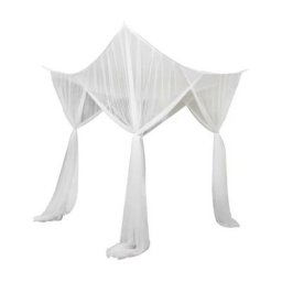 Moustiquaire de Lit Carrée, 210 x 190 x 240 cm Grand Moustiquaire Filet Baldaquin en Polyester,