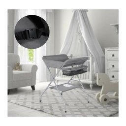 Hofuton Table à Langer Pliante avec Panier de Rangement Table à Langer Réglable en Hauteur avec