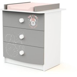 Commode à langer disney Letters Minnie Gris - Gris - AT4