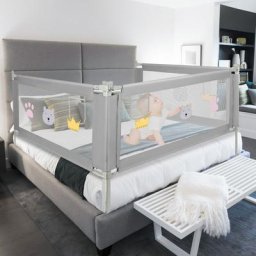 SWANEW Barrière de Lit Extra-Large de 180 cm Protection de Lit pour Tout-Petit Accessoire de