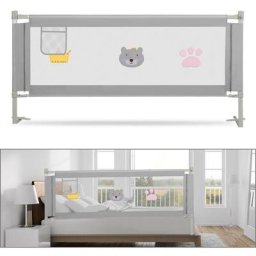 Hengda Barrière de Lit Extra-Large de 180 cm Protection de Lit pour Tout-Petit Accessoire de
