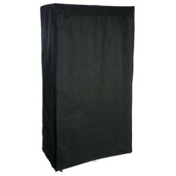 Armoire modulable penderie étagères - Noir