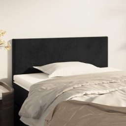 Tête de lit | Armoire de tête de lit Noir 90x5x78/88 cm Velours 92767