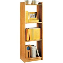 Moblit - tagère en pin massif couleur miel, mesure 40x120x28 (hauteur-largeur-profondeur)