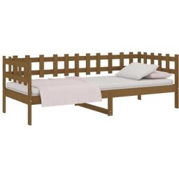 Lit de jour Marron miel 80x200 cm Bois de pin massif Vidaxl Honey brown