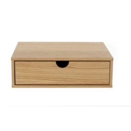 Chevet mural 1 tiroir imitation chêne - CH0067 - Bois naturel