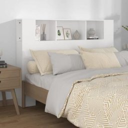 Vidaxl - Armoire de tête de lit Blanc 140x18,5x104,5 cm