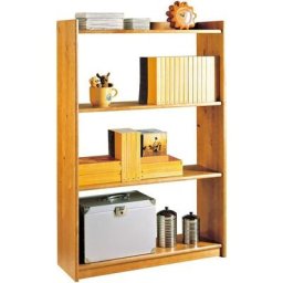 Tagère en pin massif couleur miel, mesure 80x120x28 (hauteur-largeur-profondeur)