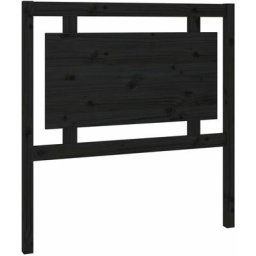 Vidaxl - Tête de lit Noir 95,5x4x100 cm Bois massif de pin Black