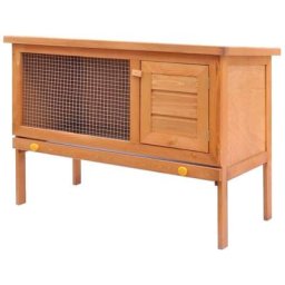 Clapier lapin d'extérieur | Cage Enclos à Lapin Enclos pour petits animaux 1 niveau Bois 88891