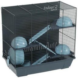 Cage Indoor 2 triplex 50 ciel pour hamster 51 x 28 x hauteur 48 cm Zolux Multicolor