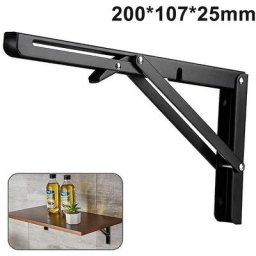Supports d'étagère pliants en acier inoxydable résistant bricolage support d'étagère mural gain de