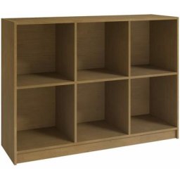 Bibliothèque Marron miel 104x33x76 cm Bois de pin massif Vidaxl marron miel