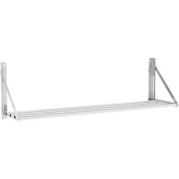 Royal Catering - tagère Murale Pliable Rabattable Métal Inox à Barreaux Cuisine 120x30cm 40kg