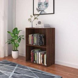 Bibliothèque Meuble de Rangement | Meuble Étagère Aggloméré 60x31x78 cm Chêne marron 37101 - Brun