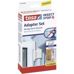 Tesa - Set adaptateur pour moustiquaire pour lintérieur/extérieur Adapter Alu Comfort 55193-00 3