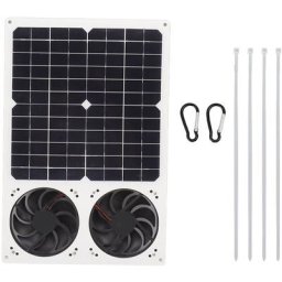 Kit de ventilateur de panneau solaire 40W échappement étanche 6 pouces évent solaire Portable