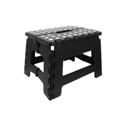 Marche Pied Pliant - Résiste jusqu'à 150kg de charge - Pliable - Noir - Venteo