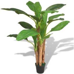 Bananier artificiel avec pot 175 cm Vert