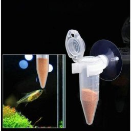 10 tubes d'alimentation d'aquarium avec ventouses en plastique, mangeoire automatique pour poissons