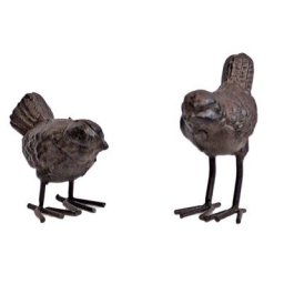 La Grande Prairie - Set Oiseaux fonte déco 10cm