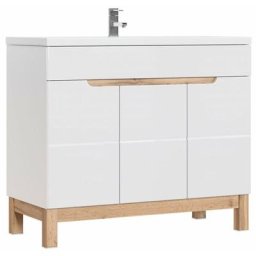 Ensemble meuble vasque 100 cm - Cintra White - Livraison gratuite - Beige