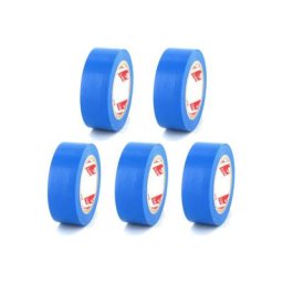 Lot de 5 rubans adhésifs électriques Scapa pvc - Bleu - 15mm - 2702B-15 - Bleu