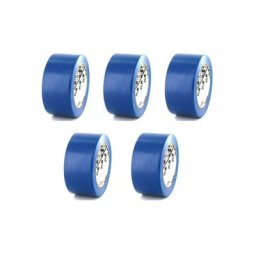 Lot de 5 rubans adhésifs vinyle 3M Bleu - 50mm - 764B-50 - Bleu