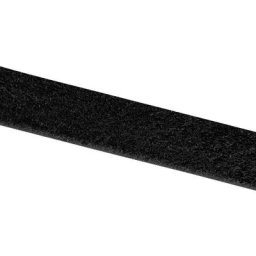 E001025330F1825 Bande auto-agrippante à coller partie velours (l x l) 25000 mm x 25 mm noir 25 m