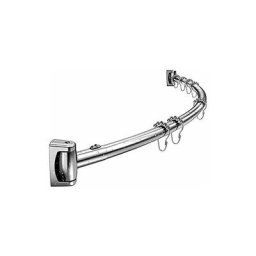 Tringles à Rideaux De Douche En Courbe, Barre Rideau De Baignoire Douche Percage Extensible