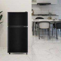 Dolinhome - Réfrigérateur à double porte, combiné réfrigérateur-congélateur, volume total 60