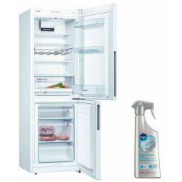 BOSCH réfrigérateur frigo combiné blanc 289L froid brassé Eclairage LED - Blanc