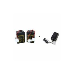 2 Batteries Plomb 6V 4AH Pour Bateaux Amorceur Pac Boat Anatec + Chargeur automatique alcs 2-24A