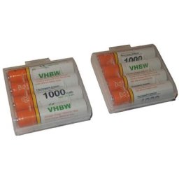 8 x Batteries Vhbw aaa, Micro, R3, HR03 1000mAh pour Siemens Gigaset AS285, C300, C590, C595, C610,