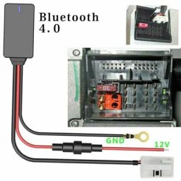 Adaptateur Bluetooth de voiture, câble auxiliaire sans fil 12 broches 12 v pour Mercedes Benz W169
