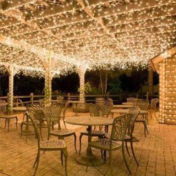 50m 400 led Light Fairy Tale fiesta mariage extérieur jardin éclairage intérieur blanc chaud plug