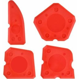 4 Pièces Ensemble d'Outils de Calfeutrage en Silicone Kit Lisseurs de Joints pour Coulis