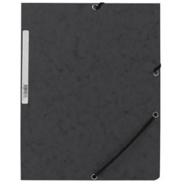 Pochette En Caoutchouc Kf02167 Carton Noir Avec Rabat Din A4 Q-Connect - Q-CONNECT