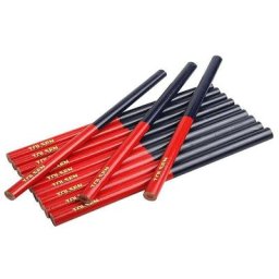 Tolsen - set de crayons bicolore rouge/bleu 12PCS