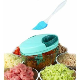 1.3-Cup/330ml Pull String Manual Food Processor/Vegetable Slicer/Chopper/ Dicer/Mincer/Blender - To