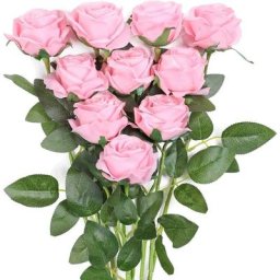 12 pcs Roses Fleurs Artificielles de Soie Faux Bouquet Arrangements Décoration Floraux Rose Fleurs
