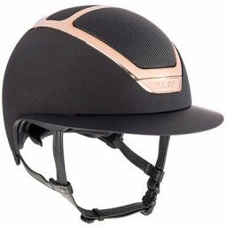 Kask - 59 cm, Noir: Casque d'équitation modèle star lady everyrose avec système de ventilation et