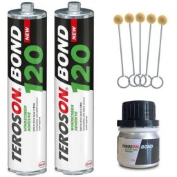 Kit collage pare brises Teroson cartouches, activateur et tampons