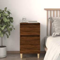 Chevet Commode de nuit - Table d'appoint - chêne marron 40x35x70 cm Chic-822440 - Brun