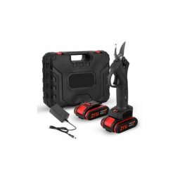 Olhetc - Sécateur électrique Sécateur d'arbre sans fil 2 batteries Noir