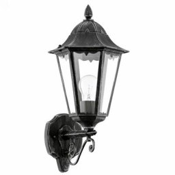 Eglo - Lumière extérieure navedo noir, argent-patina, E27 max. 1X60W